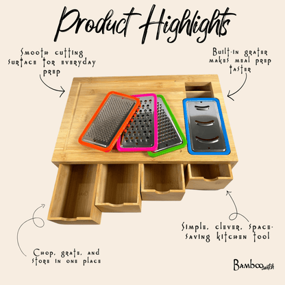 Bamboo Cutting Box Organizer - Bamboo Switch