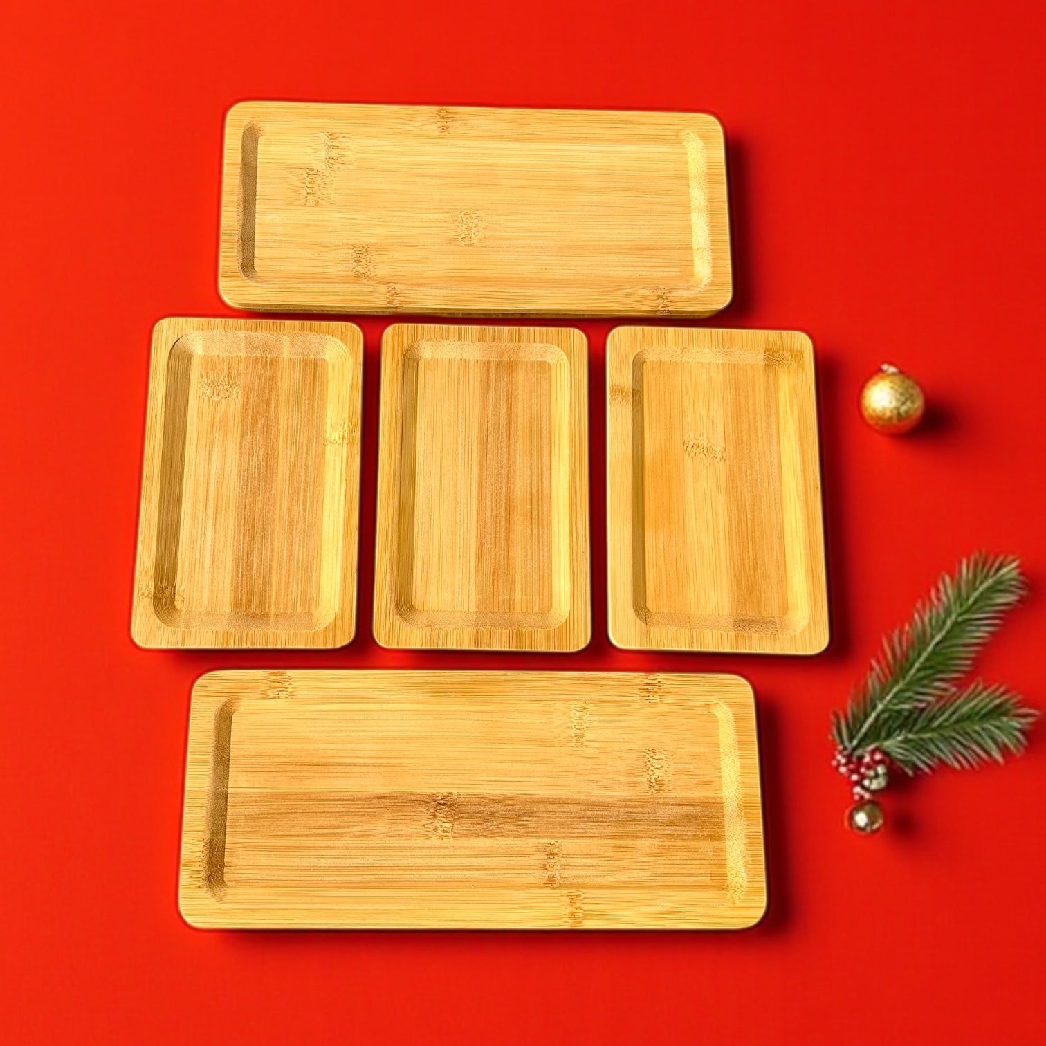 Bamboo Dining Plate Set | 5 piece - Bamboo Switch