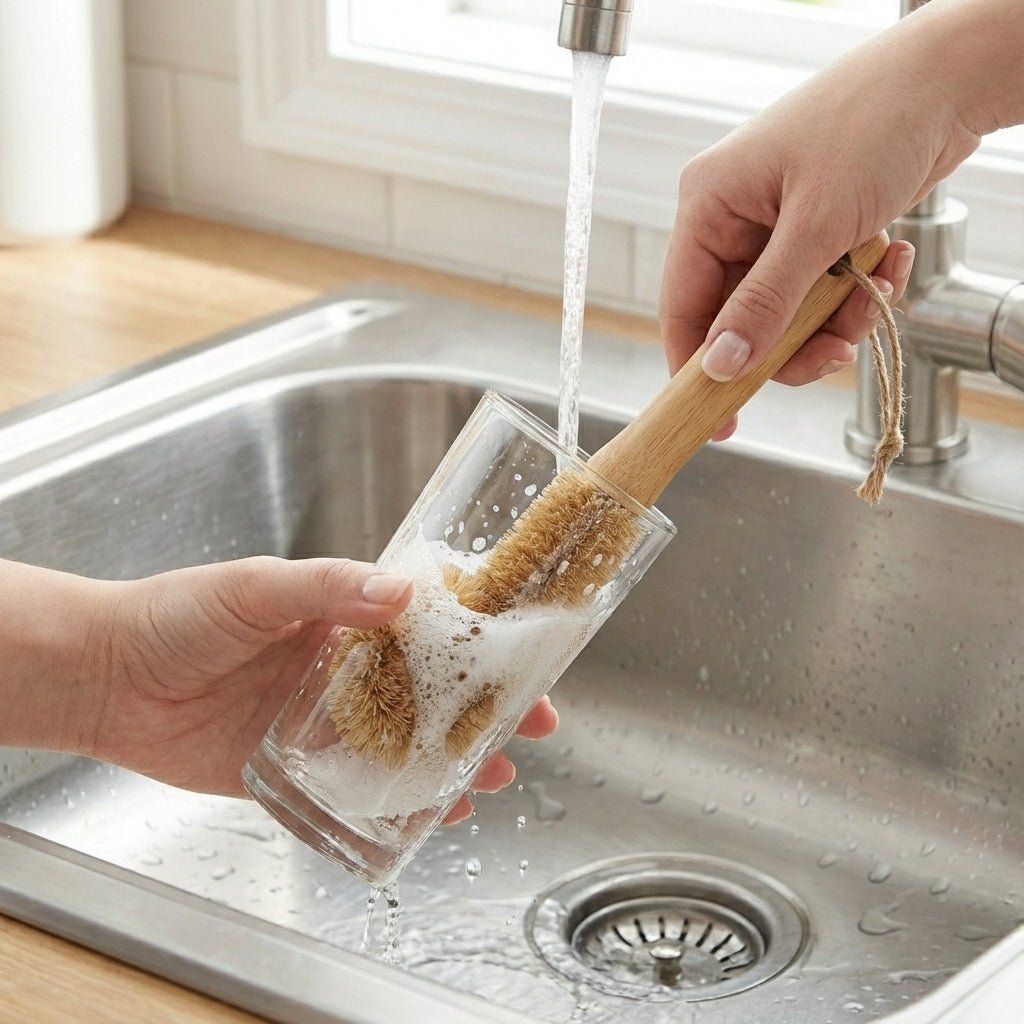 Bamboo Drink Ware Cleaning Brush | Straight - Bamboo Switch