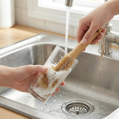 Bamboo Drink Ware Cleaning Brush | Straight - Bamboo Switch