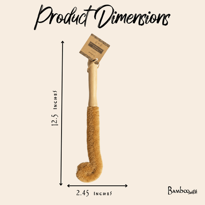 Bamboo Drinkware Cleaning Brush XL | Straight - Bamboo Switch