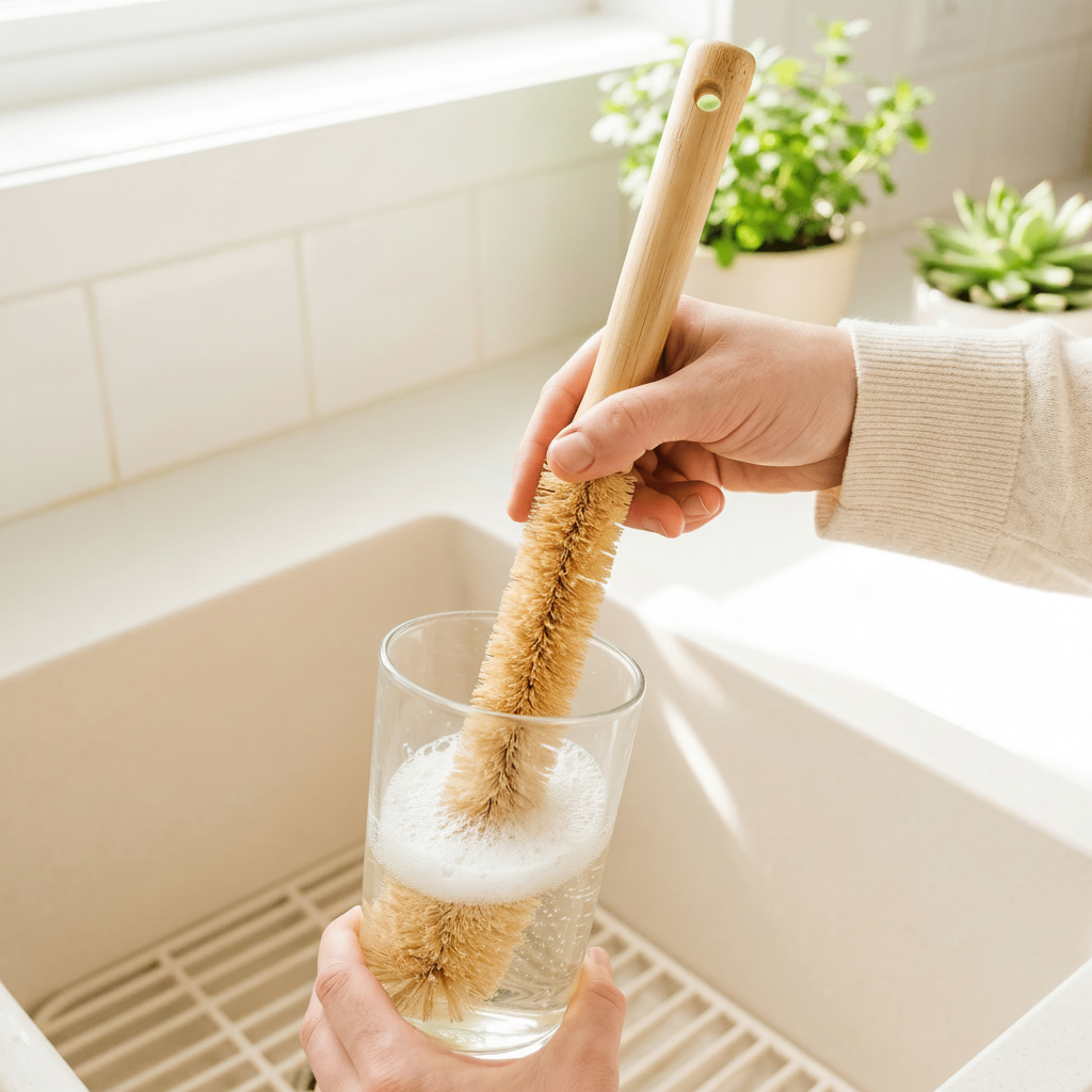 Bamboo Drinkware Cleaning Brush XL | Straight - Bamboo Switch