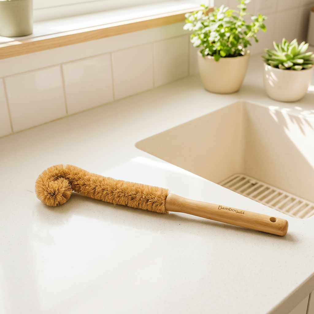 Bamboo Drinkware Cleaning Brush XL | Straight - Bamboo Switch