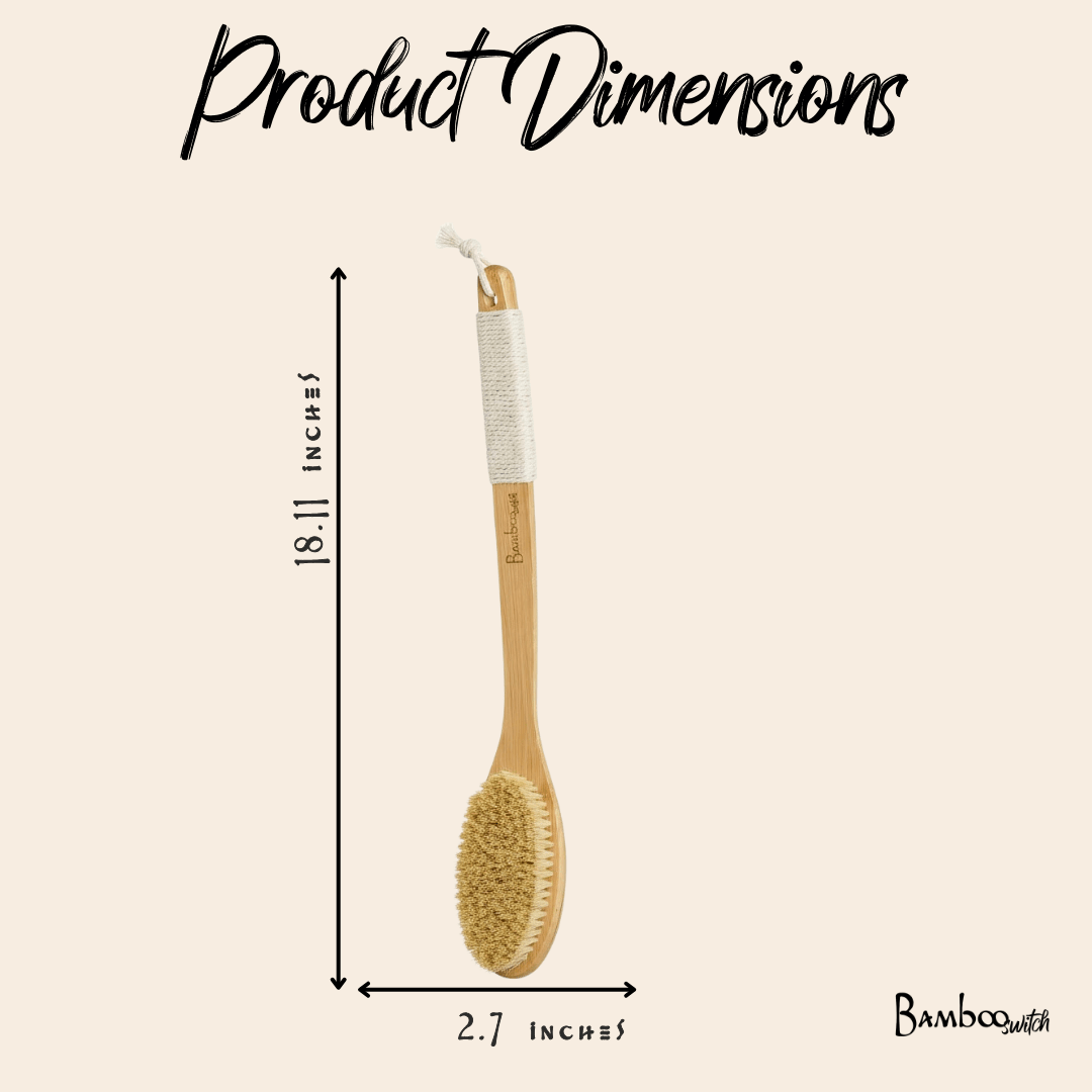 Bamboo Dry Brush | Curved Handle - Bamboo Switch
