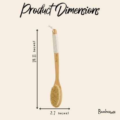 Bamboo Dry Brush | Curved Handle - Bamboo Switch