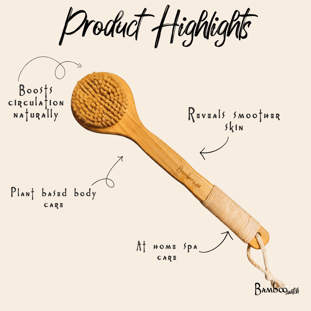 Bamboo Dry Brush | Sisal Bristles - Bamboo Switch