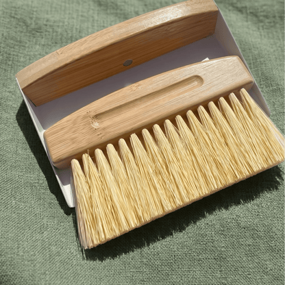 Bamboo Dust Pan With Brush - Bamboo Switch