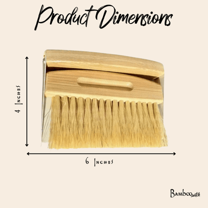 Bamboo Dust Pan With Brush - Bamboo Switch