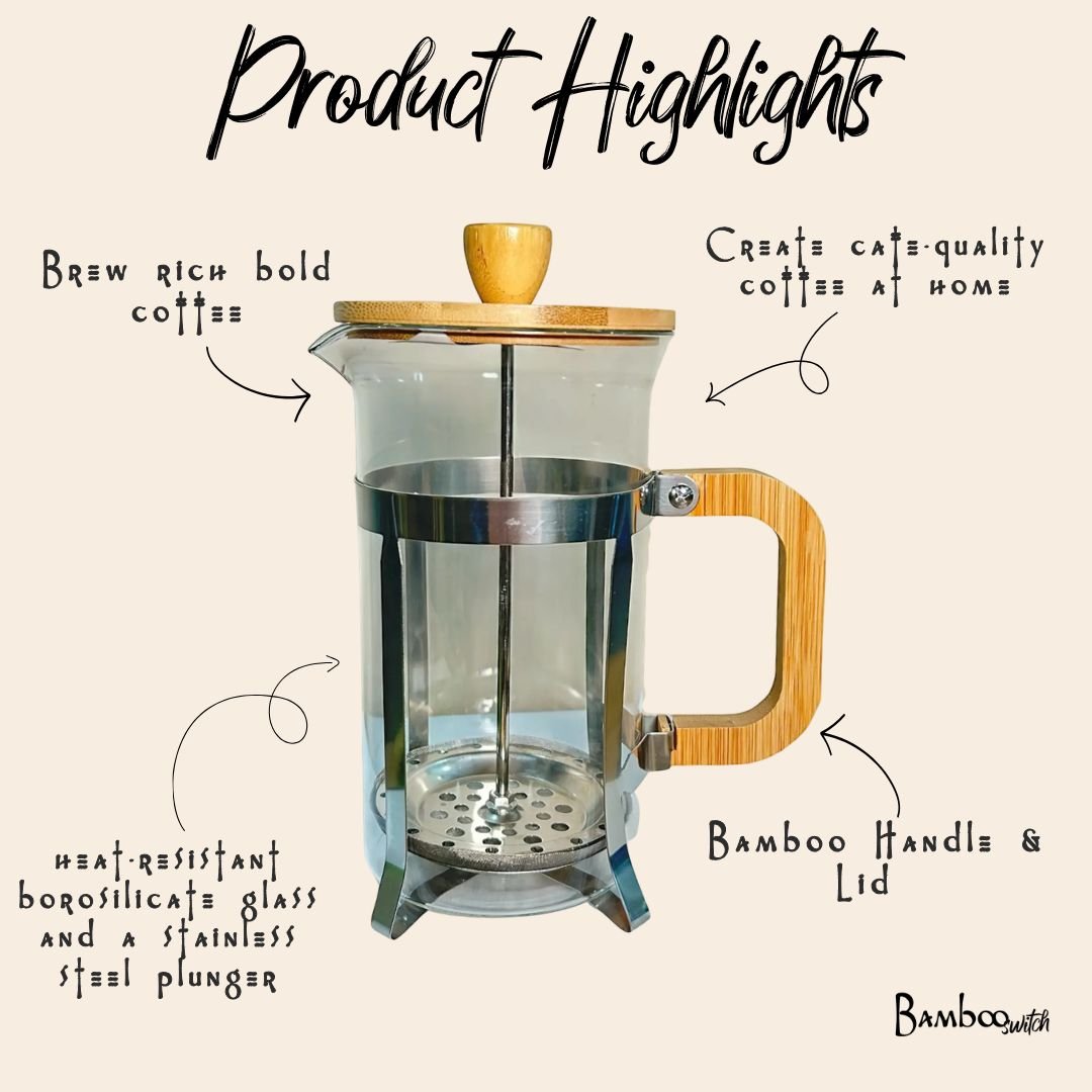Bamboo French Press - Bamboo Switch