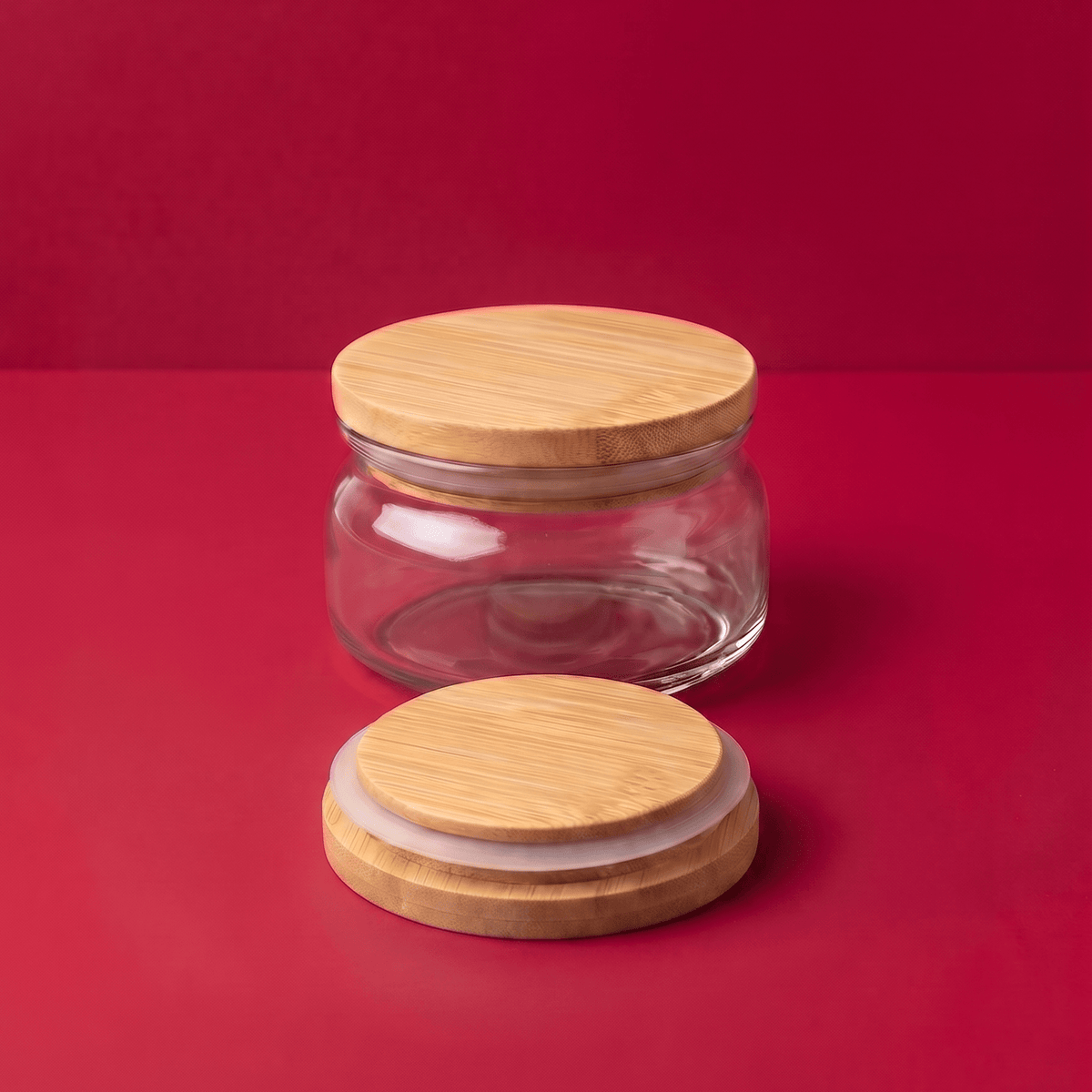 Bamboo Glass Jar Lid | Fits Specially Selected Creme Brulee Dessert - Bamboo Switch