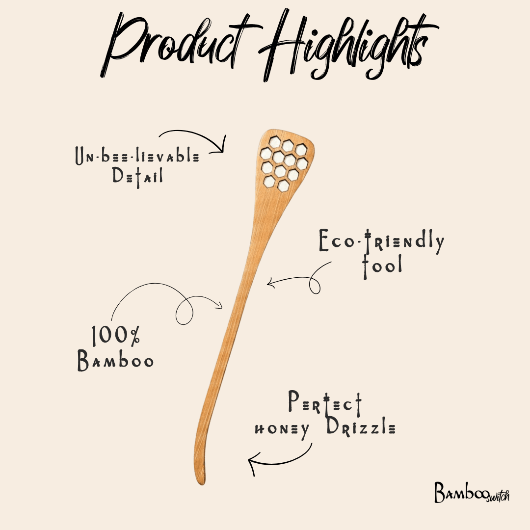Bamboo Honey Dipper Spoon - Bamboo Switch