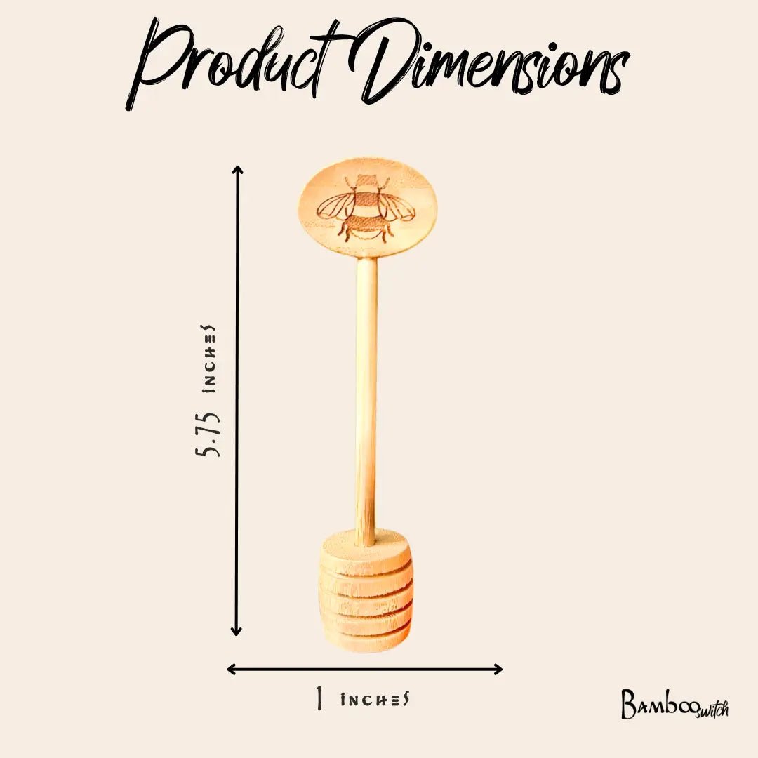 Bamboo Honey Dipper Wand - Bamboo Switch