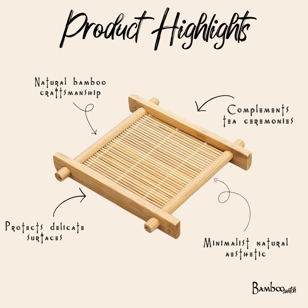Bamboo Japanese Tea Coaster | Bamboo Switch