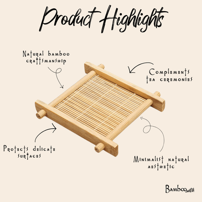 Bamboo Japanese Tea Coaster | Bamboo Switch