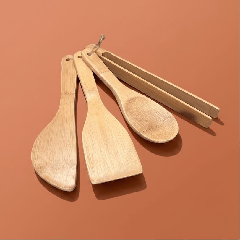 Bamboo Kitchen Utensil Set | 4 Pieces - Bamboo Switch