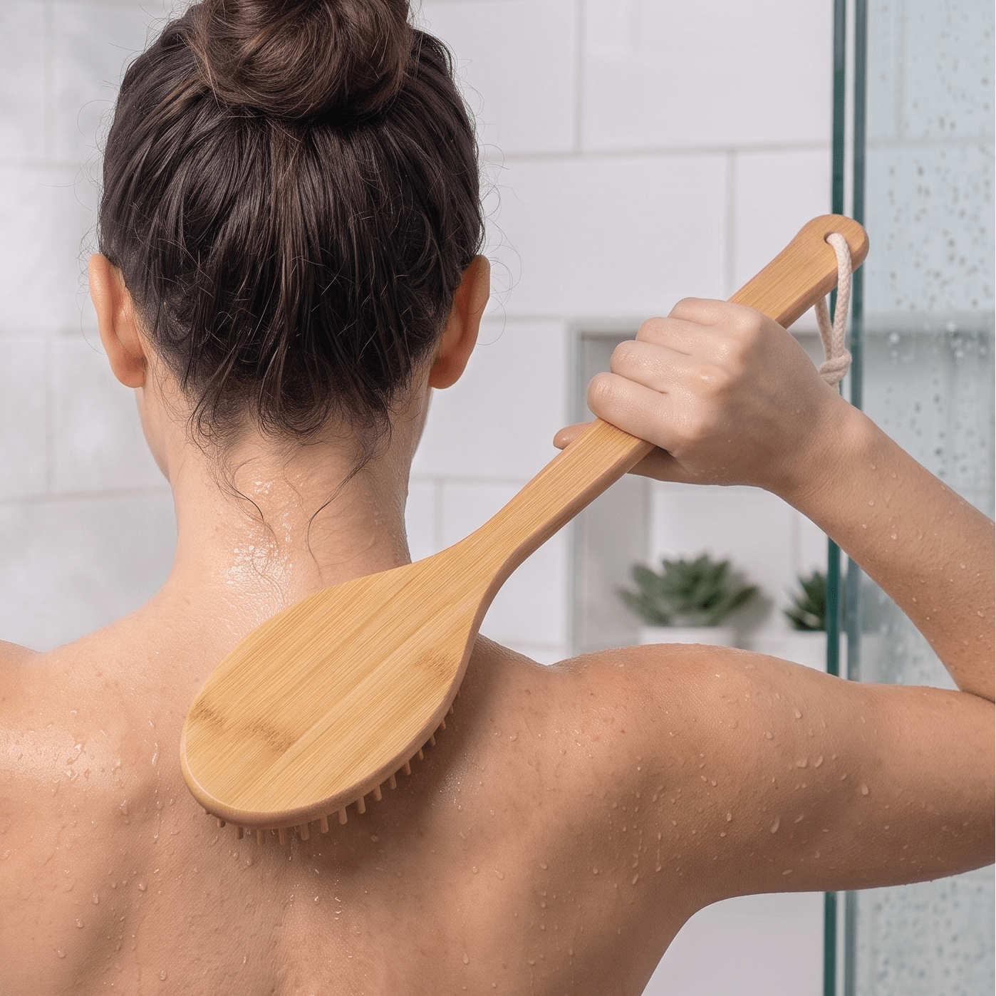 Bamboo Long Handle Back Massager - Bamboo Switch