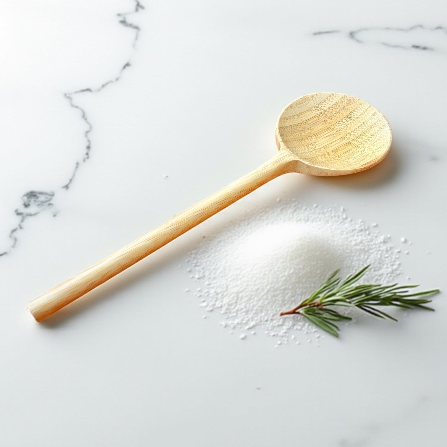 Bamboo Long Handle Round Spoon - Bamboo Switch