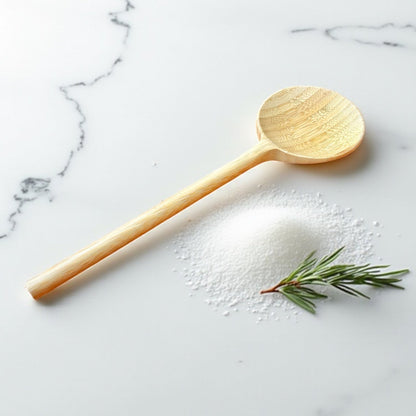 Bamboo Long Handle Round Spoon - Bamboo Switch