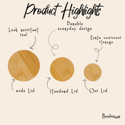 Bamboo Mason Jar Lids - Bamboo Switch