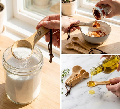 Bamboo Measuring Spoons Set - Bamboo Switch