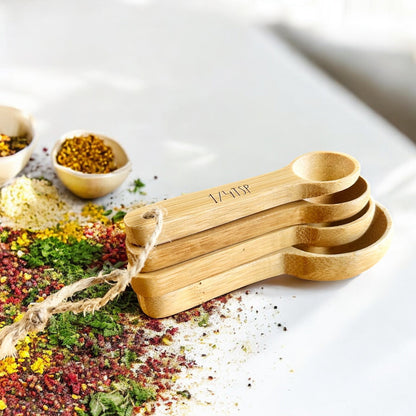 Bamboo Measuring Spoons Set - Bamboo Switch