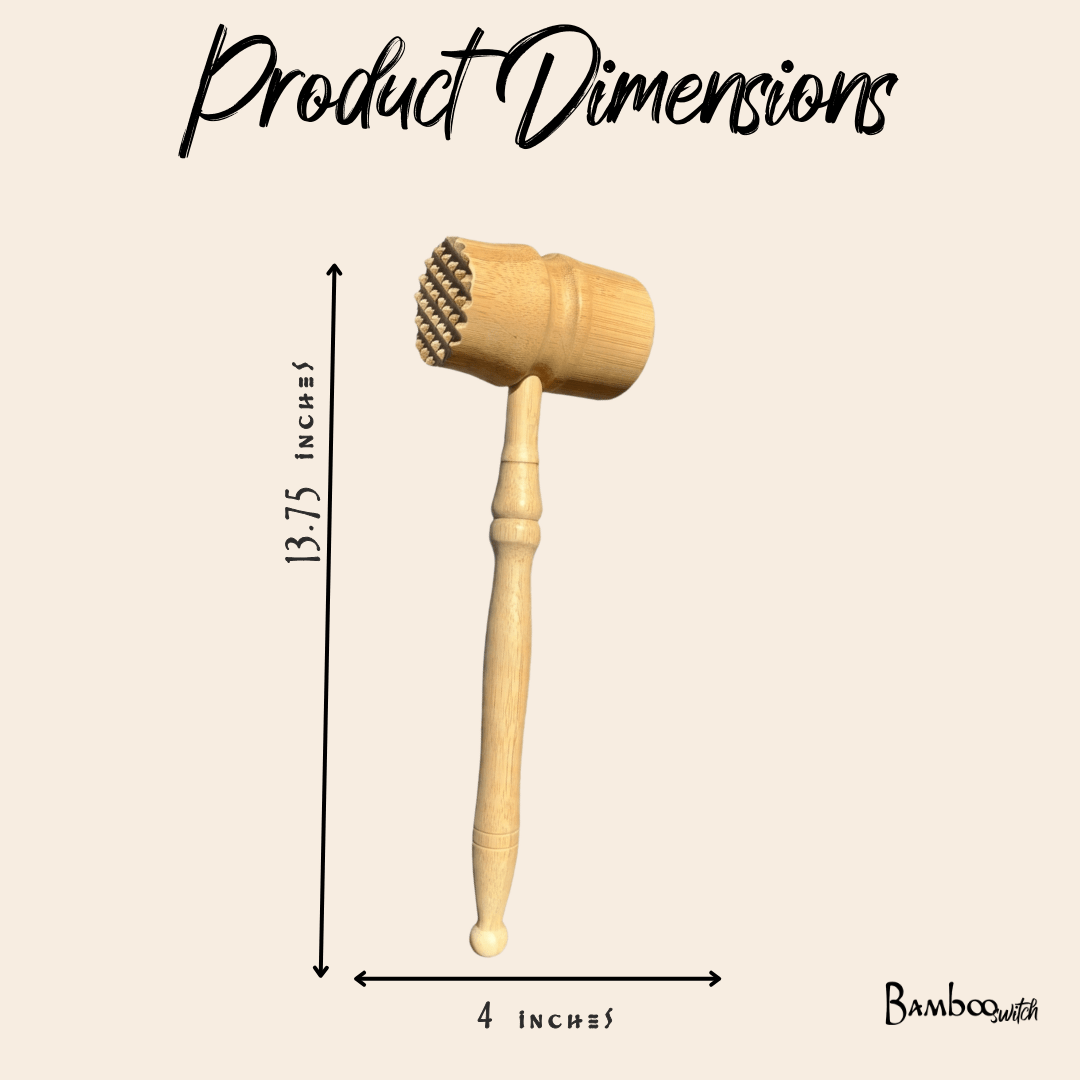 Bamboo Meat Hammer/Tenderizer - Bamboo Switch