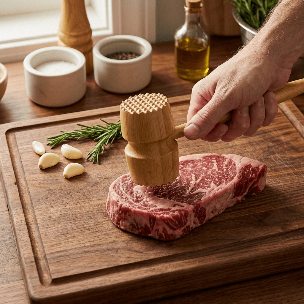 Bamboo Meat Tenderizer Mallet - Bamboo Switch
