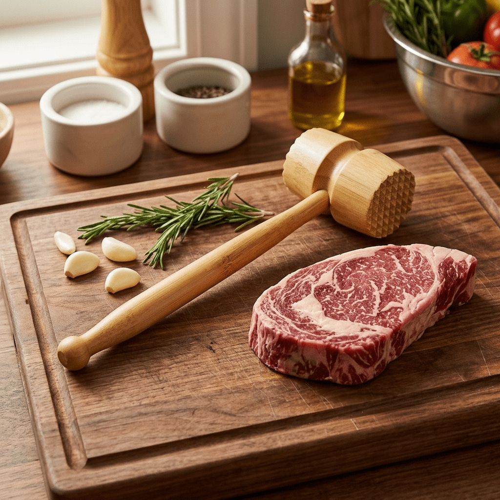Bamboo Meat Tenderizer Mallet - Bamboo Switch