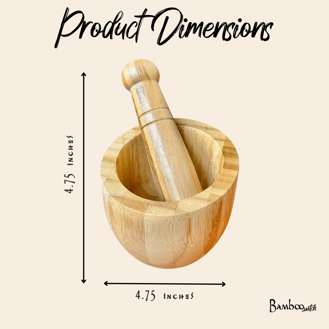Bamboo Switch Mortar & Pestle - Thumbnail 4