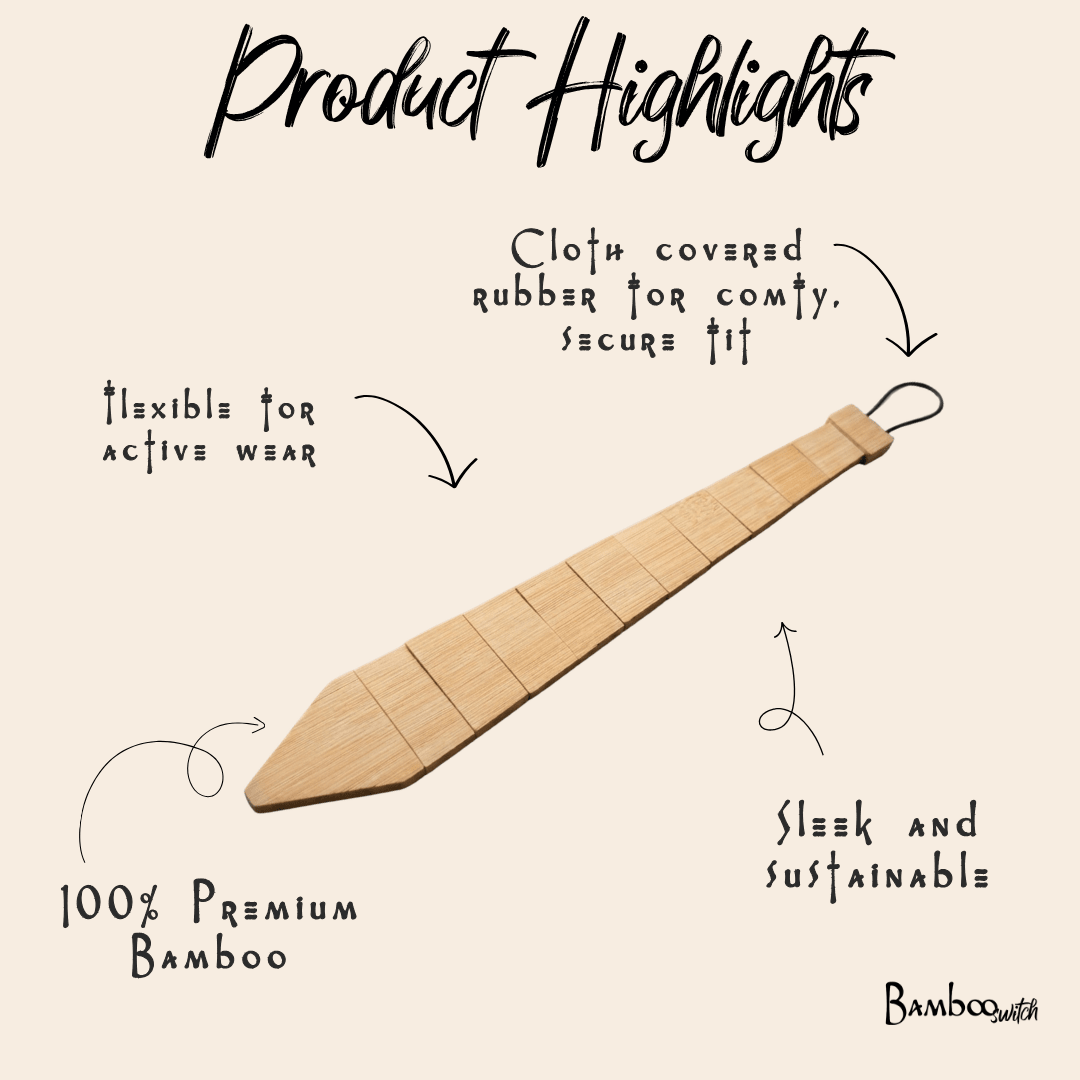 A premium bamboo tie for sustainable fashion
