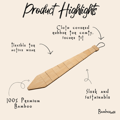 A premium bamboo tie for sustainable fashion