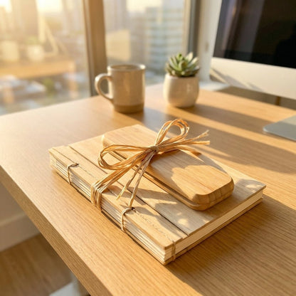 Bamboo Notebook & Pen Gift Set - Bamboo Switch