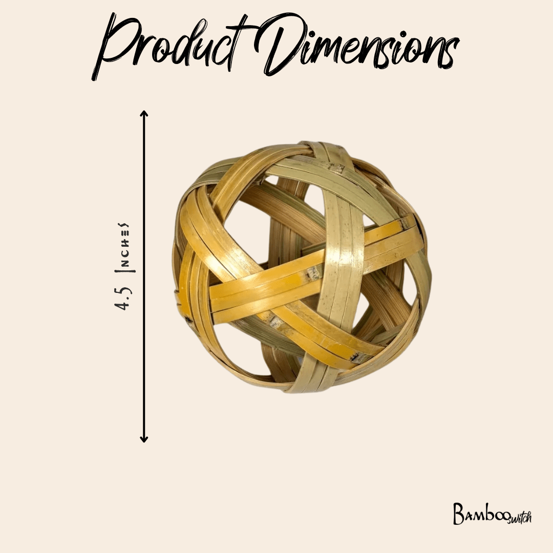 Bamboo Ornament | Handwoven | Decorative Ball - Bamboo Switch