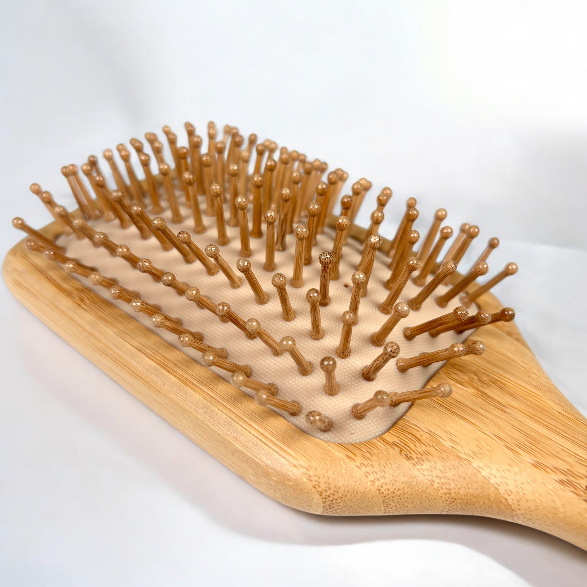 Bamboo Paddle Spa Hairbrush | Square - Bamboo Switch