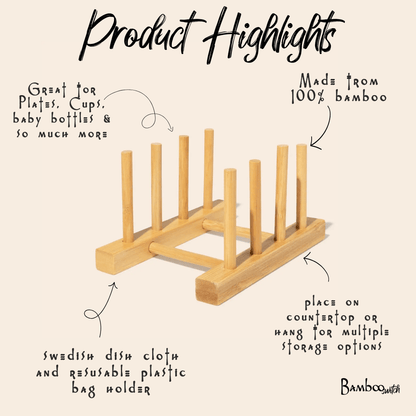 Bamboo Pegged Drying Rack - Bamboo Switch