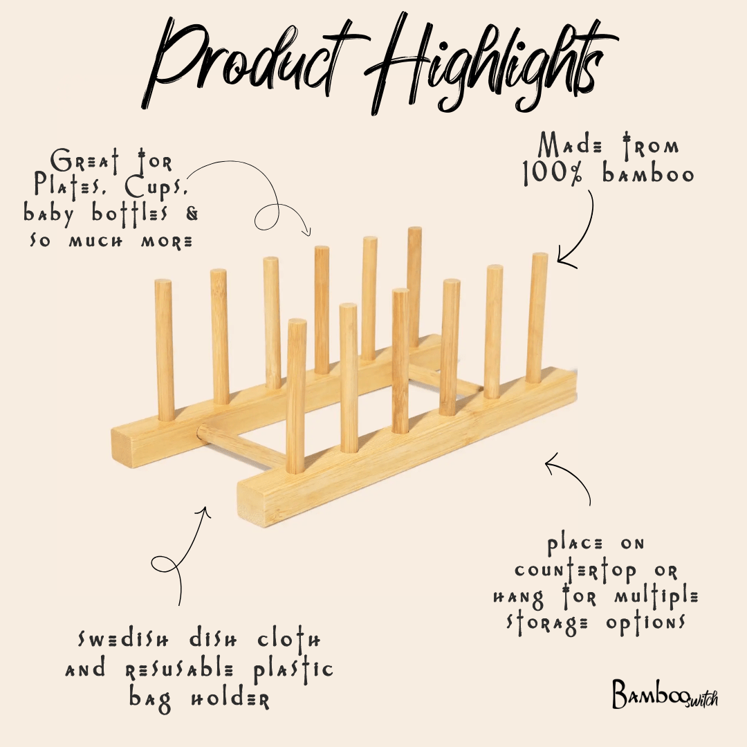 Bamboo Pegged Drying Rack - Bamboo Switch