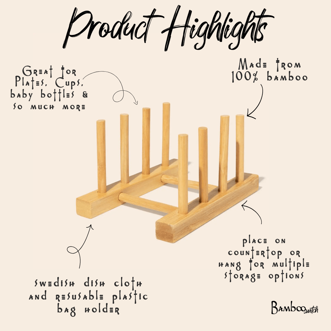 Bamboo Pegged Drying Rack - Bamboo Switch