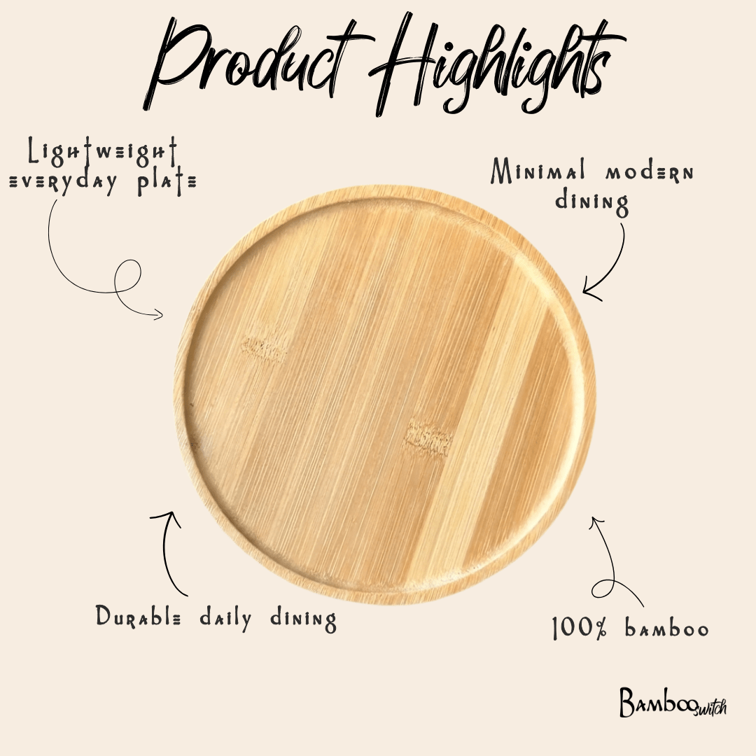 Bamboo Plate | Round - Bamboo Switch