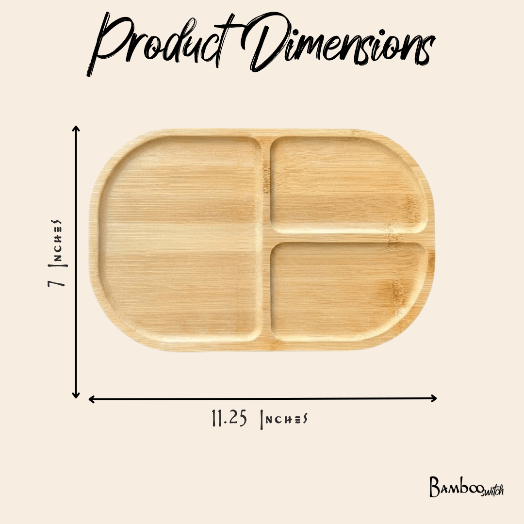 Bamboo Plate | Sectioned - Bamboo Switch
