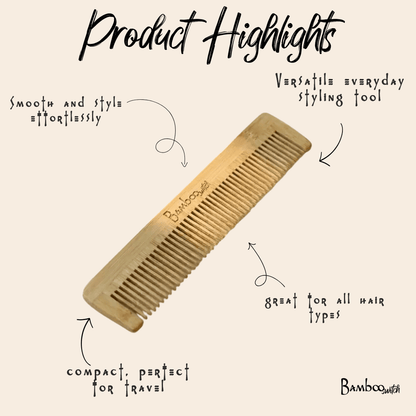 Bamboo Pocket Comb - Bamboo Switch