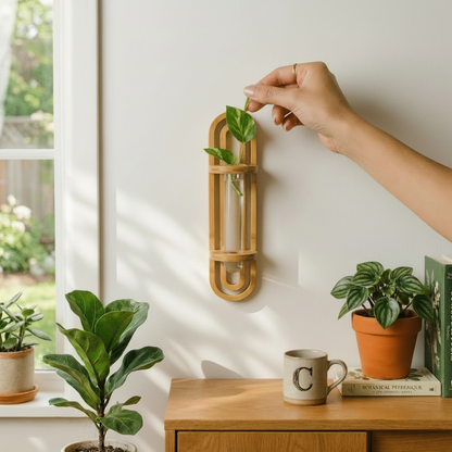 Bamboo Propagation Planter | Wall Vase - Bamboo Switch