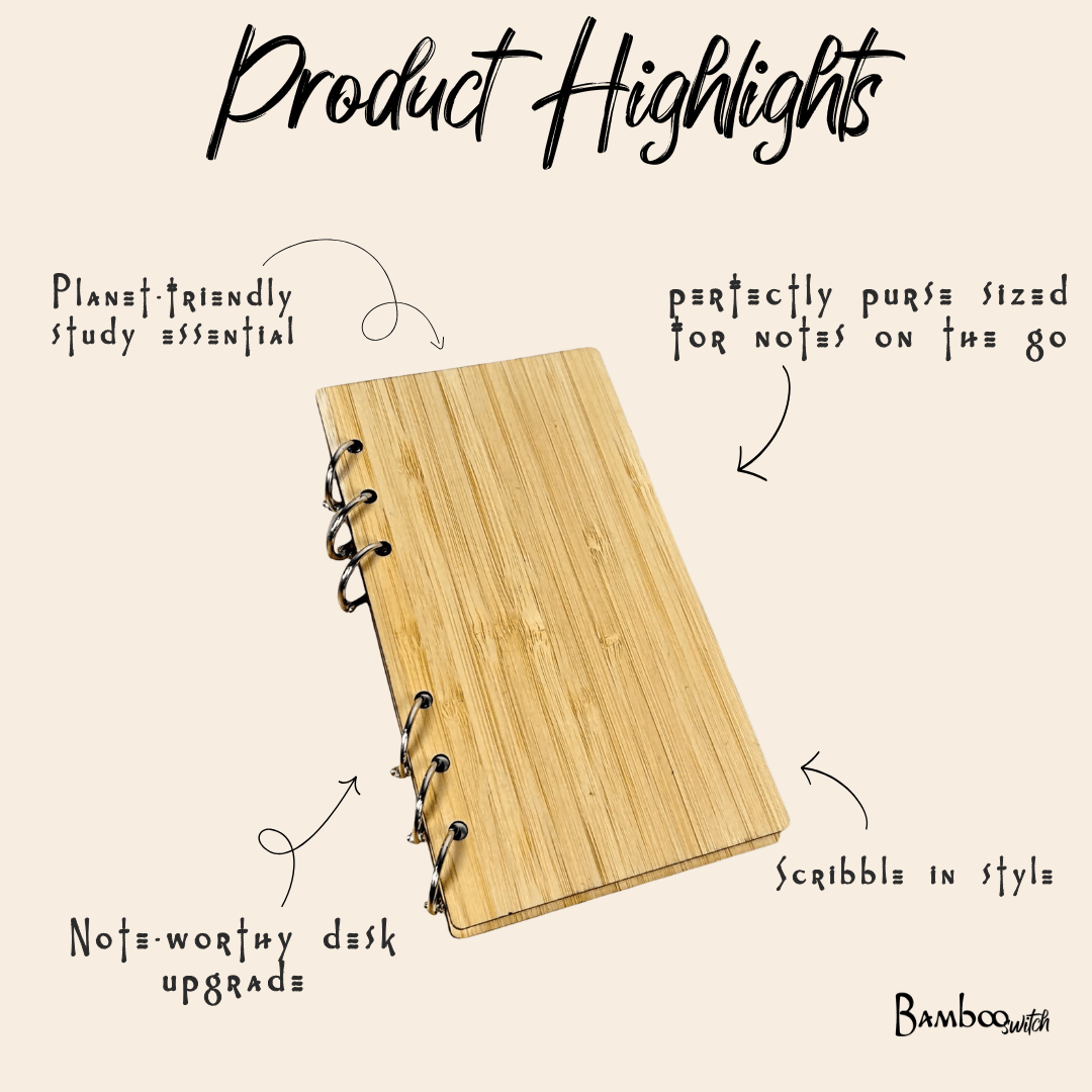 Bamboo Ringed Notebook - Bamboo Switch