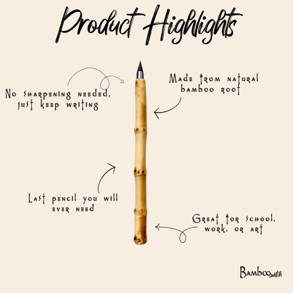 Bamboo Root Pencil | Never Ending - Bamboo Switch