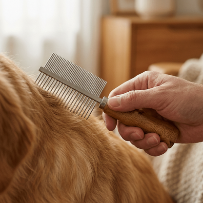 Bamboo Root Pet Flea & Tick Comb - Bamboo Switch
