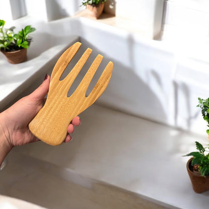 sustainable, zero waste, earth - friendly, plastic - free Bamboo Salad Hands | Set of 2 - Bamboo Switch