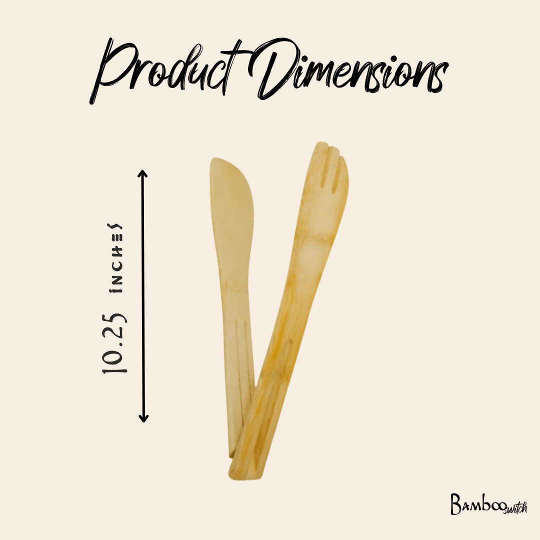 Bamboo Salad Tongs - Bamboo Switch
