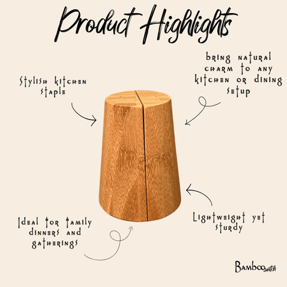 Bamboo Salt & Pepper Shaker - Bamboo Switch