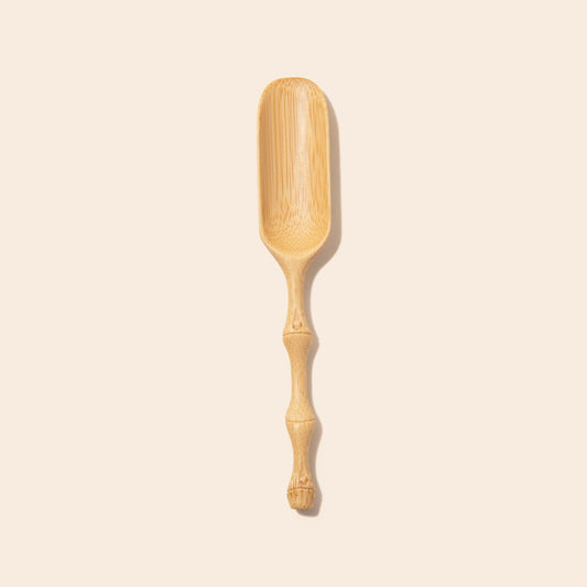 sustainable, zero waste, earth-friendly, plastic-free Bamboo Scoop | Hand Carved Handle - Bamboo Switch