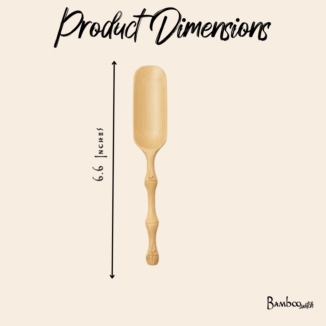 Bamboo Scoop | Hand Carved Handle - Bamboo Switch