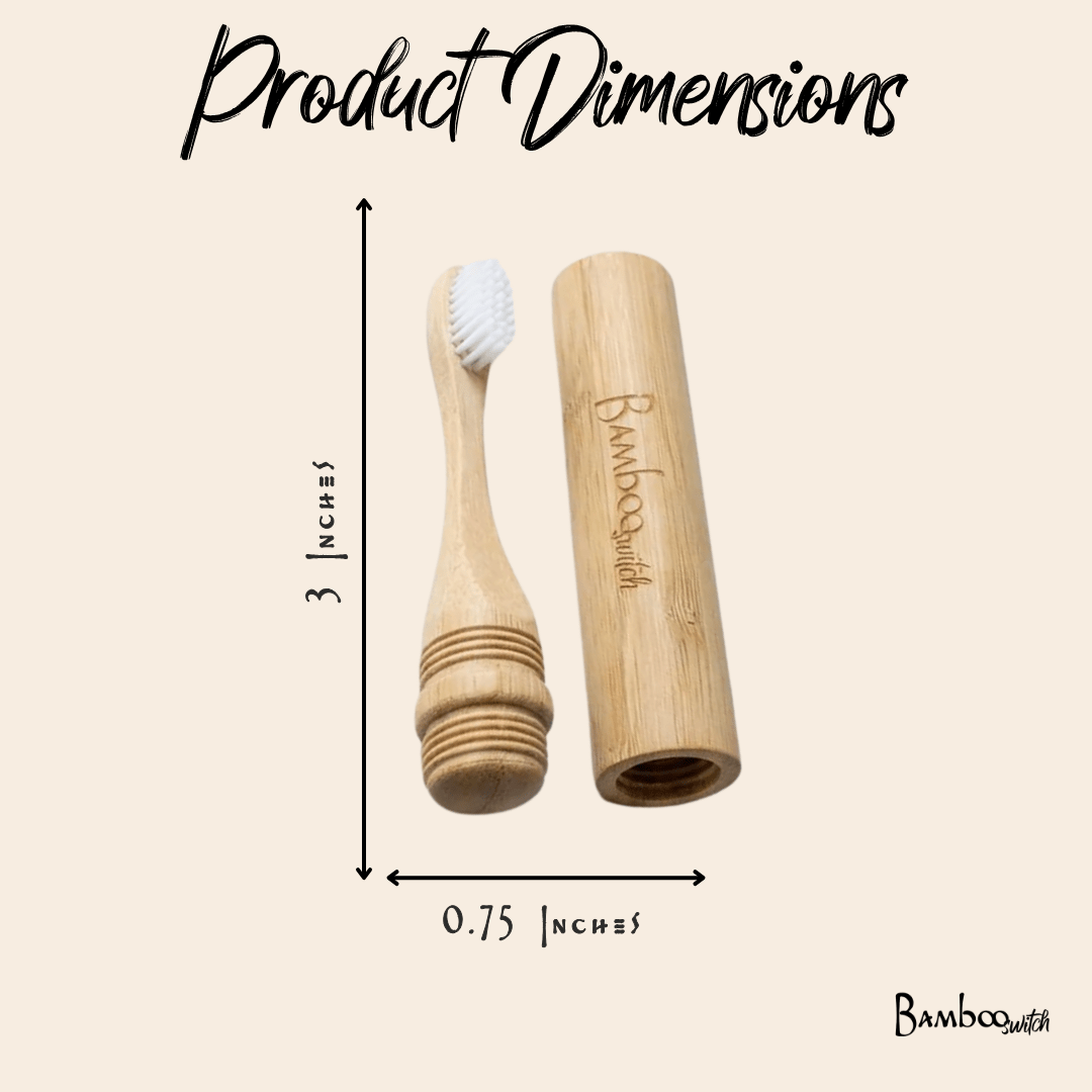 Bamboo Screw Travel Toothbrush - Bamboo Switch